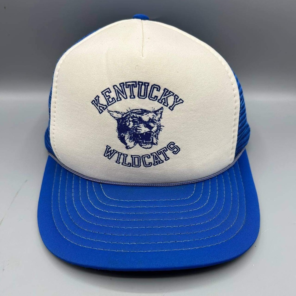 Kentucky Wildcats Trucker Hat Men White Designer Award Headwear Snap Back Cap